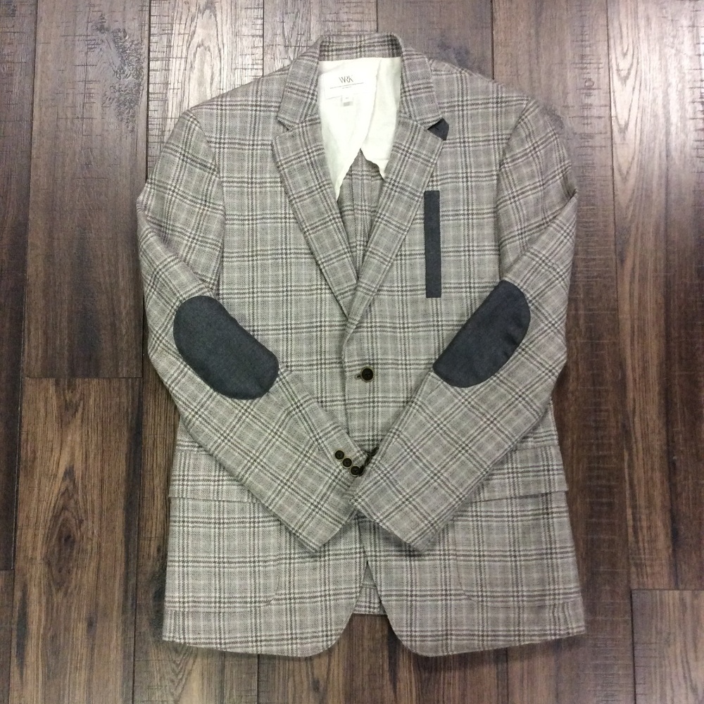 W.R.K 100% Wool Blazer w/ Elbow Patches